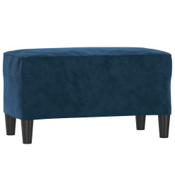 Banc Bleu 70x35x41 cm Velours