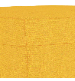 Banc Jaune clair 100x35x41 cm Tissu