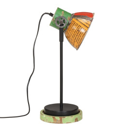 Lampe de bureau 25 W multicolore 17x17x50 cm E27