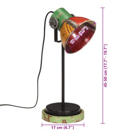 Lampe de bureau 25 W multicolore 17x17x50 cm E27