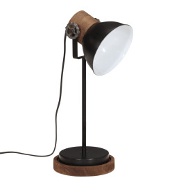 Lampe de bureau 25 W noir 17x17x50 cm E27