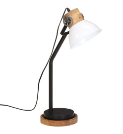 Lampe de bureau 25 W blanc 18x18x60 cm E27