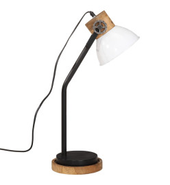 Lampe de bureau 25 W blanc 18x18x60 cm E27