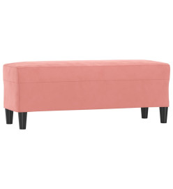 Banc Rose 100x35x41 cm Velours