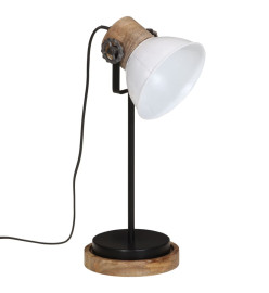 Lampe de bureau 25 W blanc 17x17x50 cm E27