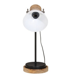 Lampe de bureau 25 W blanc 17x17x50 cm E27