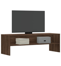 Meuble TV chêne marron 120x40x40 cm bois d'ingénierie