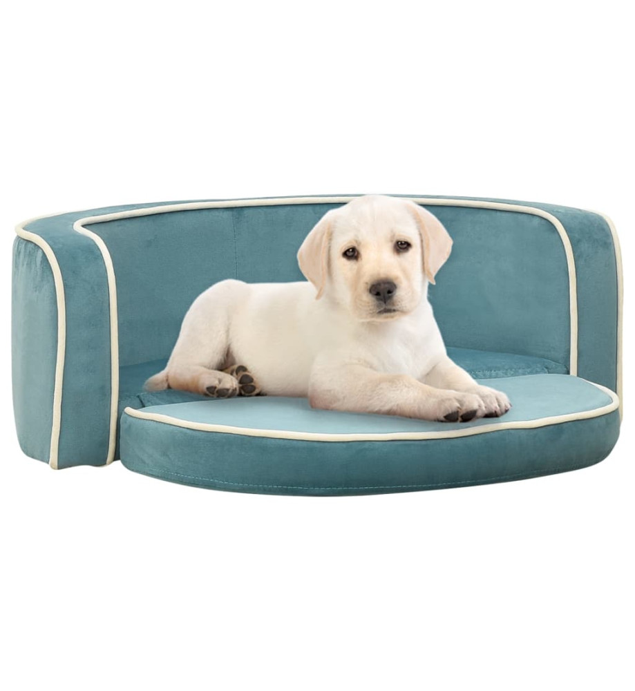 Canapé pliable pour chien Turquoise 73x67x26 cm Coussin lavable