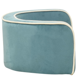 Canapé pliable pour chien Turquoise 73x67x26 cm Coussin lavable