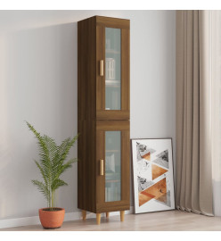 Armoire murale suspendue Chêne marron 34,5x34x90 cm