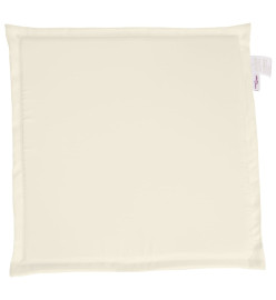 Coussins de siège de jardin lot de 4 crème 45x45x2 cm carré