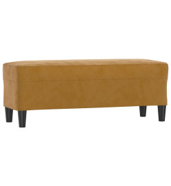 Banc Marron 100x35x41 cm Velours