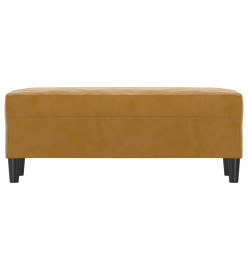 Banc Marron 100x35x41 cm Velours