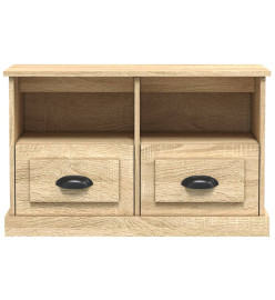 Meuble TV chêne sonoma 80x35x50 cm bois d'ingénierie