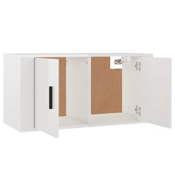 Meubles TV muraux 2 pcs blanc brillant 80x34,5x40 cm