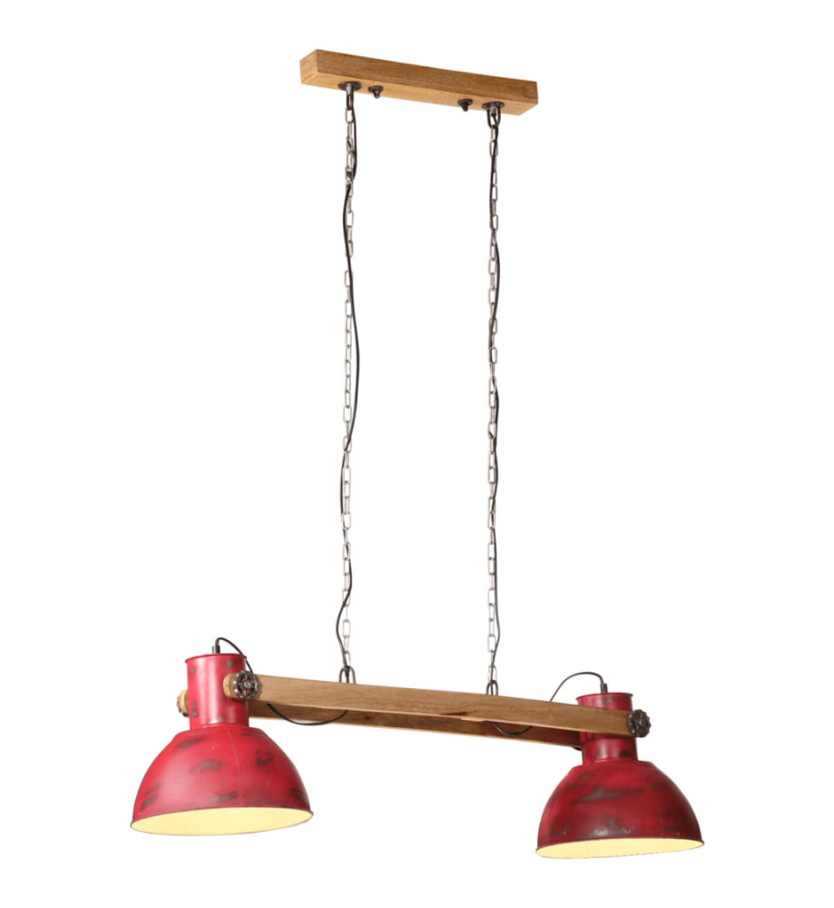 Lampe suspendue 25 W rouge délavé 85x28x109 cm E27