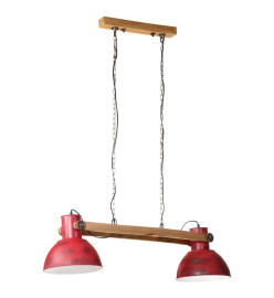 Lampe suspendue 25 W rouge délavé 85x28x109 cm E27