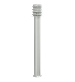 Lampadaire d'extérieur argenté 110 cm acier inoxydable