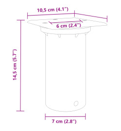 Lampes au sol d'extérieur carrée aluminium moulé sous pression