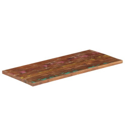 Dessus de table 120x60x2,5cm rectangulaire bois massif récupéré