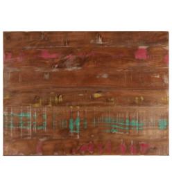 Dessus de table 80x70x2,5 cm rectangulaire bois massif récupéré