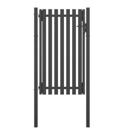 Portail de clôture de jardin Acier 1x2,25 m Anthracite