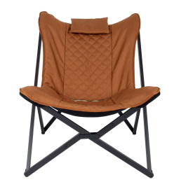 Bo-Camp Chaise de repos Molfat Marron argile