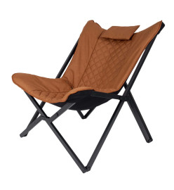 Bo-Camp Chaise de repos Molfat Marron argile