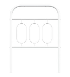 Tête de lit métal blanc 75 cm