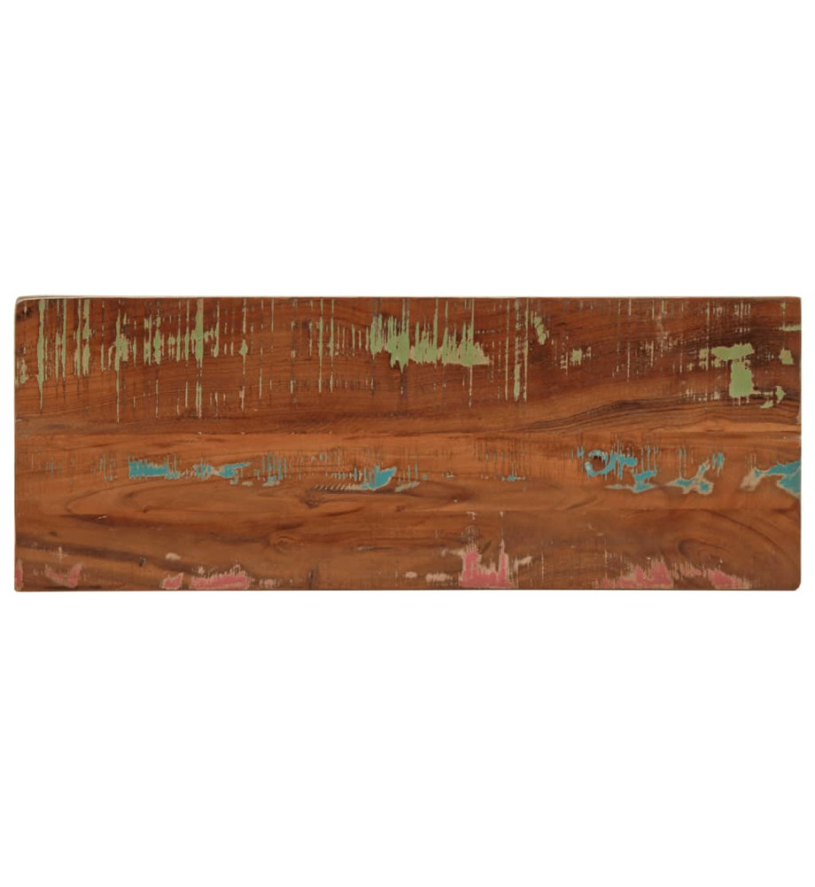 Dessus de table 80x40x2,5 cm rectangulaire bois massif récupéré