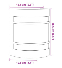 Appliques murales d'extérieur 2 pcs noir acier inoxydable