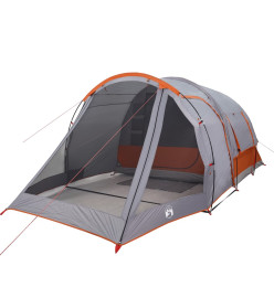 Tente de camping tunnel 4 personnes gris imperméable