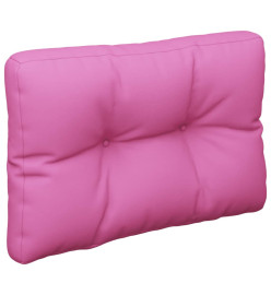 Coussin de palette rose 60x40x12 cm tissu