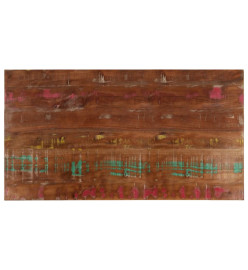 Dessus de table 100x60x2,5cm rectangulaire bois massif récupéré