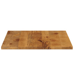 Dessus de table 90x80x3,8 cm rectangulaire bois massif manguier