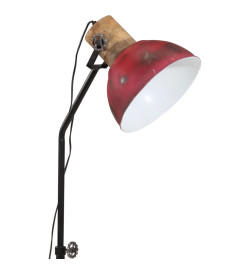 Lampadaire 25 W rouge délavé 30x30x100-150 cm E27