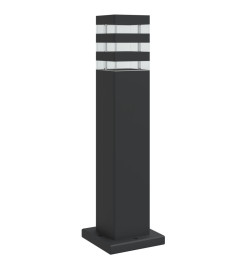 Lampadaire d'extérieur noir 50 cm aluminium