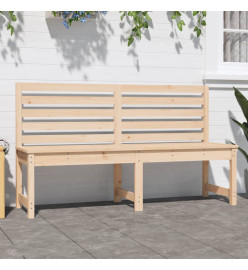 Banc de jardin 157,5 cm bois massif de pin