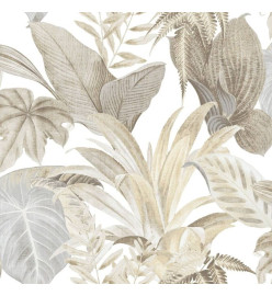 Topchic Papier peint Big Leaves Beige