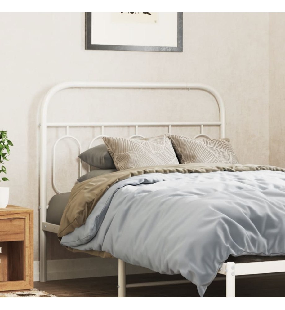 Tête de lit métal blanc 100 cm Tête de lit métal blanc 100 cm
