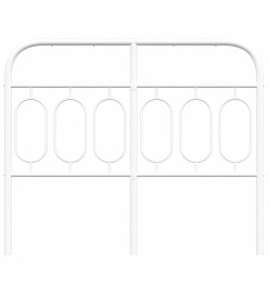 Tête de lit métal blanc 120 cm