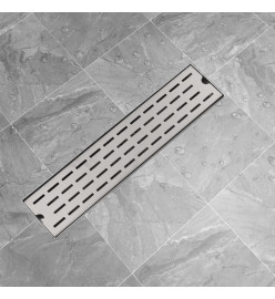 Drain de douche linéaire 530 x 140 mm Acier inoxydable