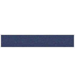 Panneaux muraux 12 pcs Bleu 90x15 cm Tissu 1,62 m²