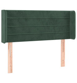 Tête de lit à LED Vert foncé 83x16x78/88 cm Velours
