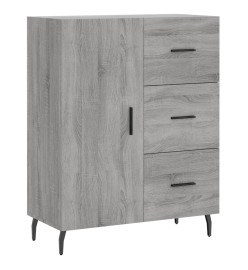 Buffet haut Sonoma gris 69,5x34x180 cm Bois d'ingénierie