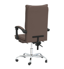 Fauteuil inclinable de bureau Marron Similicuir