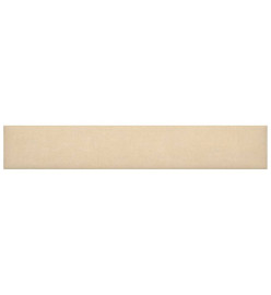 Panneaux muraux 12 pcs Crème 90x15 cm Tissu 1,62 m²