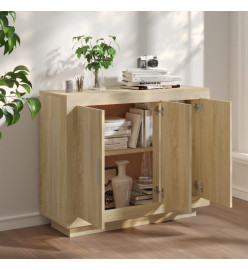 Buffet Chêne sonoma 92x35x75 cm Bois d'ingénierie