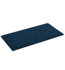 Panneaux muraux 12 pcs Bleu 60x30 cm Velours 2,16 m²