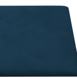 Panneaux muraux 12 pcs Bleu 60x30 cm Velours 2,16 m²